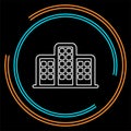 Vector skyscraper building icon