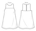 Vector sleeveless dress