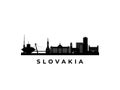 Vector Slovakia skyline. Royalty Free Stock Photo