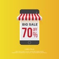 Vector smartphone advertising sales