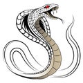 Vector Snake, Cobra Royalty Free Stock Photo