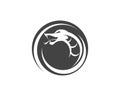 vector snake simple logo design element