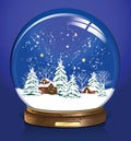 Vector snow globe