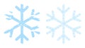 Snowflake Icon Recursion Mosaic and Grunge Textured Icon Royalty Free Stock Photo