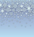 Vector snowflakes background Royalty Free Stock Photo