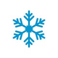 Vector snowflakes Icon template black color editable Royalty Free Stock Photo