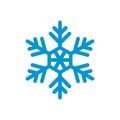 Vector snowflakes Icon template black color editable Royalty Free Stock Photo