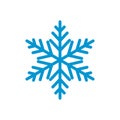 Vector snowflakes Icon template black color editable Royalty Free Stock Photo