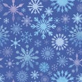 Vector Snowflakes Pattern