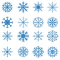 Vector snowflakes set for Christmas design