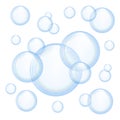 Vector soap bubbles Royalty Free Stock Photo