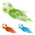 Vector soccer background Royalty Free Stock Photo
