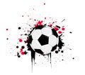 Vector soccer ball illustration Royalty Free Stock Photo