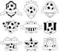 Vector soccer logo and emblems