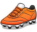 Vector soccer shoes design isolated