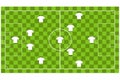 Vector of Soccer team formation