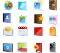 Vector Social Media icon set Royalty Free Stock Photo