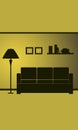 Vector sofas and lamp