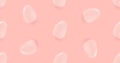 Vector soft pastel pink seamless background with flat lay eggs. Happy easter seamless wrapping paper pattern. Easter