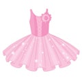 Vector Soft Pink Ballet Tutu Dress Royalty Free Stock Photo