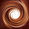 Vector background of swirling creamy chocolate texture