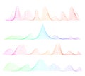 Vector Sound equalizer, colorful musical concept. Audio wave digital design waveform Royalty Free Stock Photo