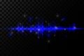 Wave graph of the audio track frequency and spectrum on a transparent background. Royalty Free Stock Photo