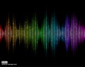 Vector sound waves. Music Digital Equalizer. Royalty Free Stock Photo