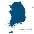 Vector South Korea Contour