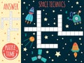 Vector space crossword