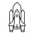 Vector Space Shuttle Outline Icon Design Royalty Free Stock Photo