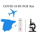 Vector Spain Medicine RT PCR Test Coronavirus