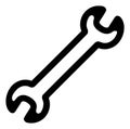 Vector Flat Spanner Icon