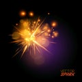 Vector Spark Effect Royalty Free Stock Photo