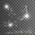 Vector spark effect. Royalty Free Stock Photo