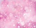 Vector sparkle, pink background.