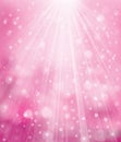 Vector sparkle pink background.