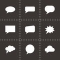 Vector speach bubbles icon set