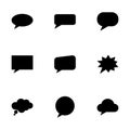 Vector speach bubbles icon set