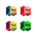 Vector special offer stickers and banners Royalty Free Stock Photo