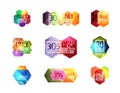 Vector special offer stickers and banners Royalty Free Stock Photo