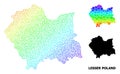 Vector Spectral Dotted Map of Lesser Poland Province