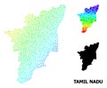 Vector Spectral Dotted Map of Tamil Nadu State