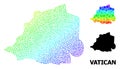 Vector Spectral Dotted Map of Vatican