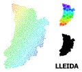 Vector Spectrum Dot Map of Lleida Province