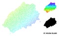 Vector Spectrum Dot Map of Saint Helena Island