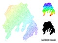 Vector Spectrum Gradient Pixel Map of Gambier Island