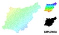 Vector Spectrum Pixel Map of Gipuzkoa Province