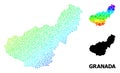 Vector Spectrum Pixelated Map of Granada Province