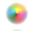 Vector of spectrum spirograph abstract background